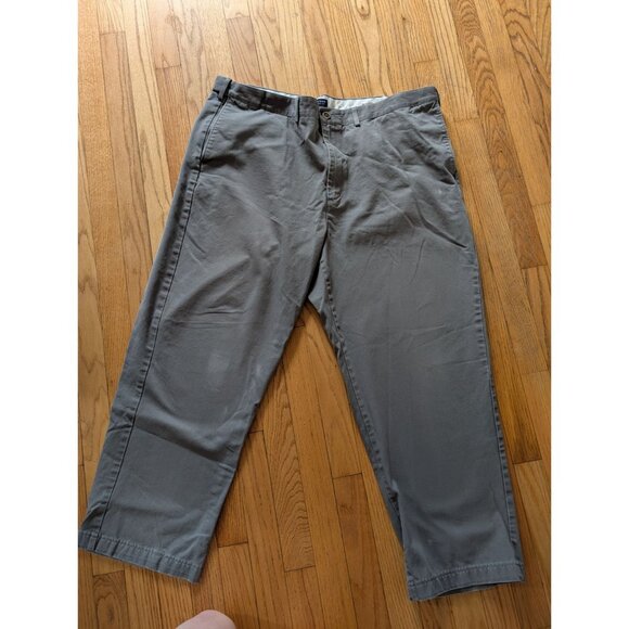 Lands End Traditional Fit Mens Gray Chino Pants Size 42 - Picture 1 of 6